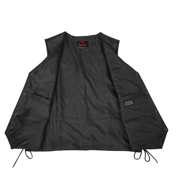 Men's Side Lace Economy Vest - Black