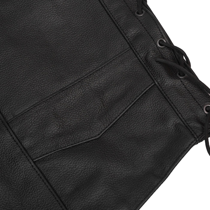 Men's Side Lace Economy Vest - Black