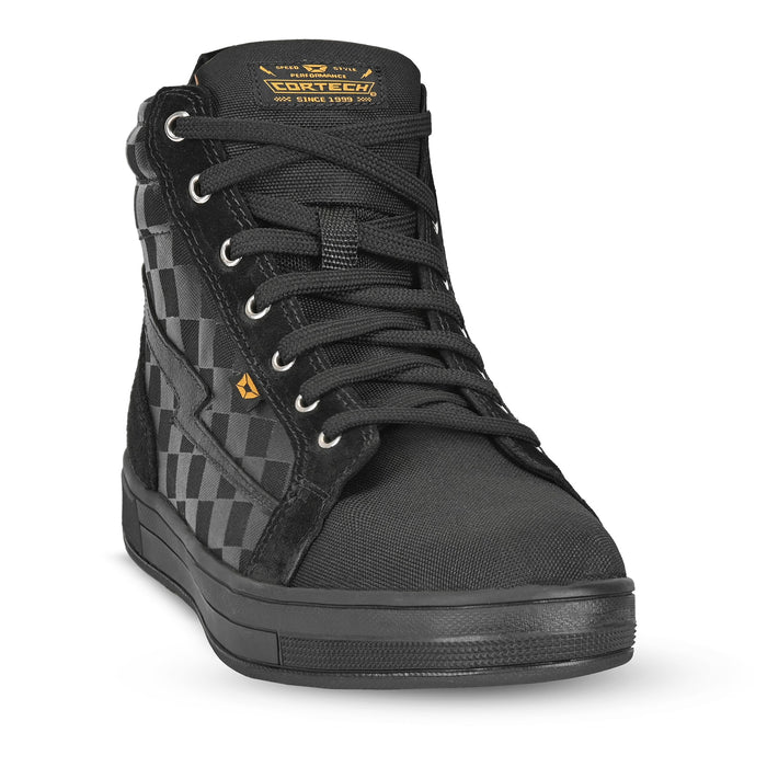 Men's Slayer Black Canvas Check Riding Shoes
