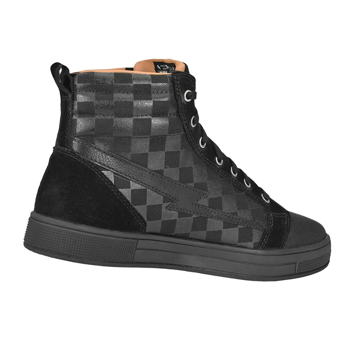 Men's Slayer Black Canvas Check Riding Shoes