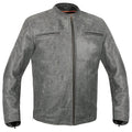 Men's Sporty Gray Leather Cruiser Jacket