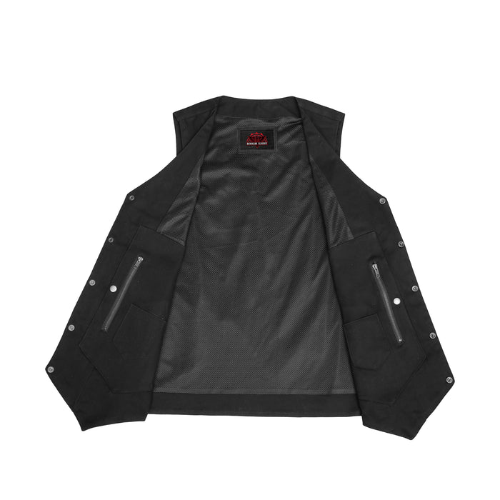 Men's Ten Pocket Denim Utility Vest - TALL