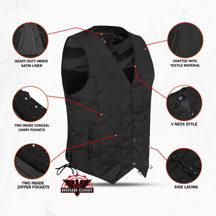 Men's Textile Ten Pocket Utility Vest