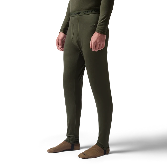 Merino Bottom in Olive, on model #olive