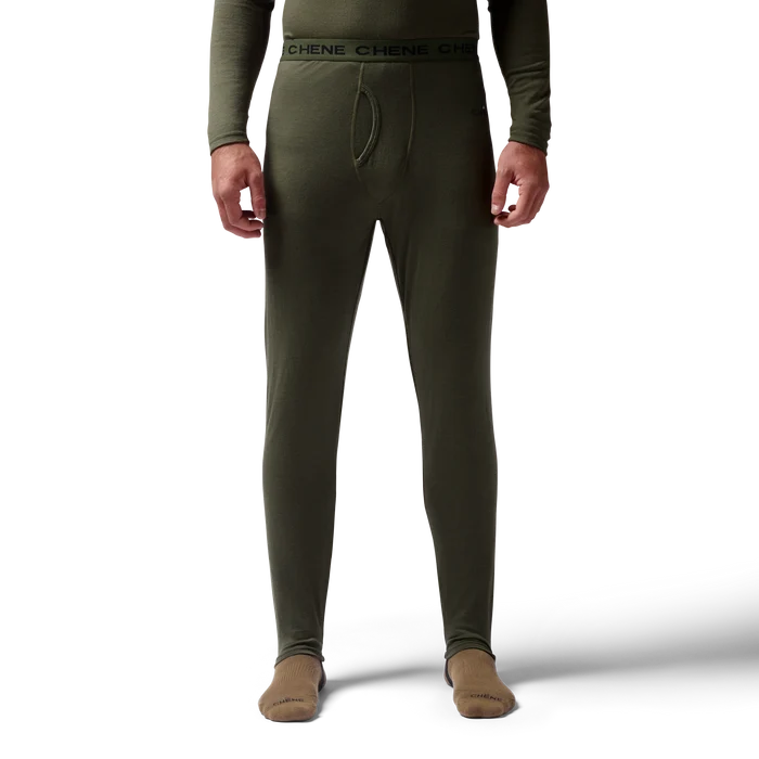 Merino Bottom in Olive, on model #olive