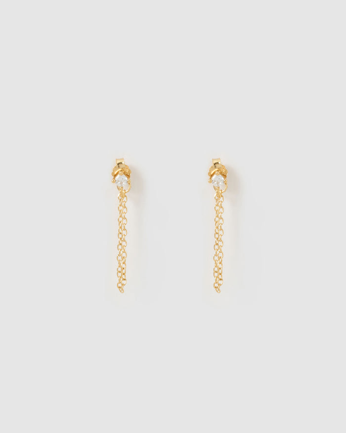 Mia Gold Chain Earrings