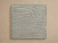 Hamptons Outdoor Teak Finish Board, a square sample of weathered grey wood with a heavily textured, distressed grain.