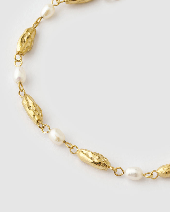 Mimi Pearl and Gold Bracelet