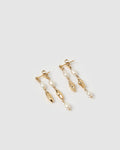 Mimi Pearl and Gold Earrings