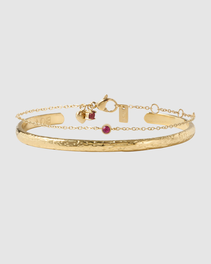 Mini Birthstone Bracelet Stack