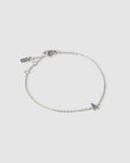 Mini Initial Silver Bracelet