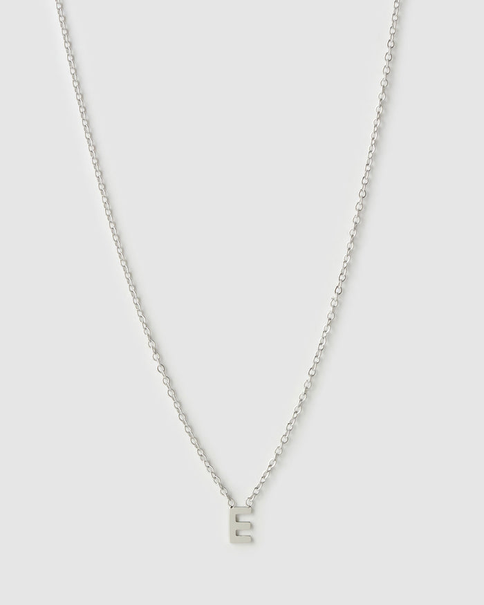 Mini Initial Silver Necklace