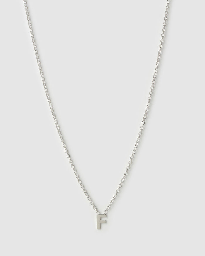 Mini Initial Silver Necklace