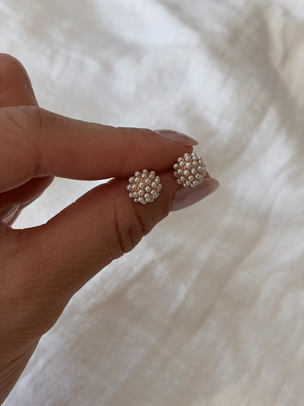 Olive & Piper Mini Pearl Pave Studs