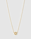Mini Star Of David Gold Necklace