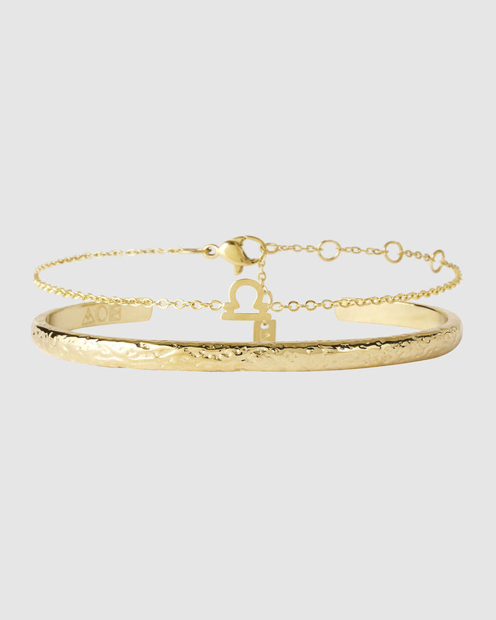 Mini Zodiac Bracelet Stack - Gold