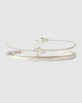 Mini Zodiac Bracelet Stack - Silver