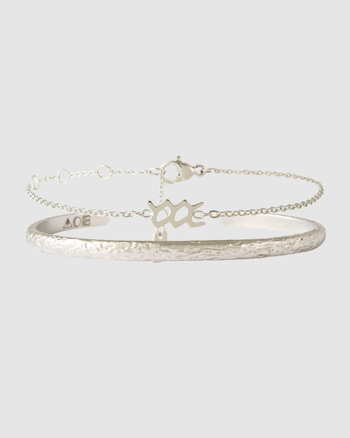 Mini Zodiac Bracelet Stack - Silver