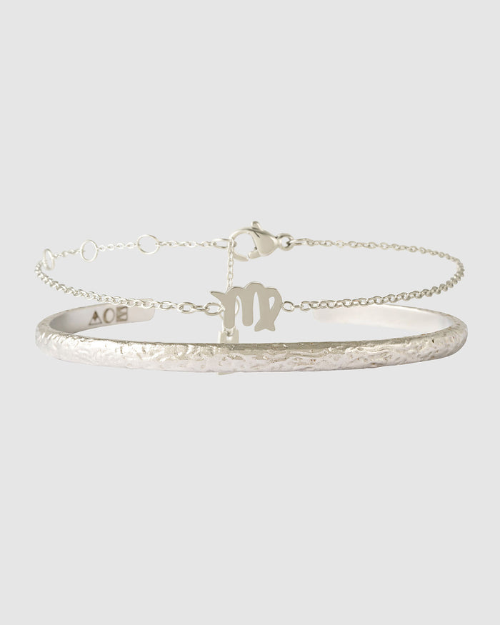 Mini Zodiac Bracelet Stack - Silver