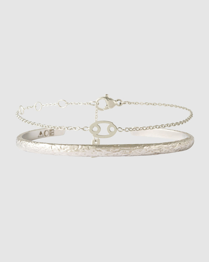 Mini Zodiac Bracelet Stack - Silver