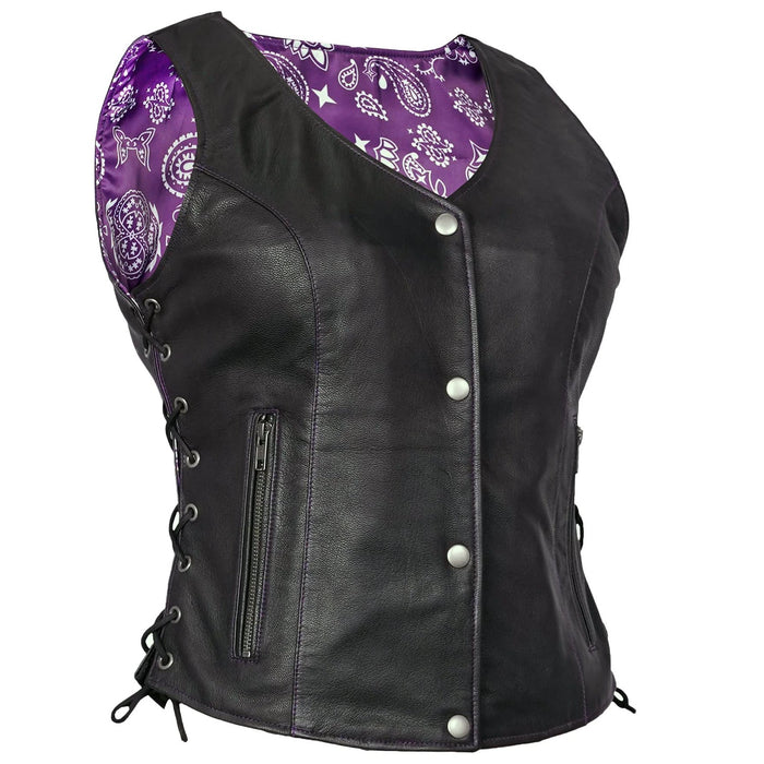 Miss Miles - Purple Paisley