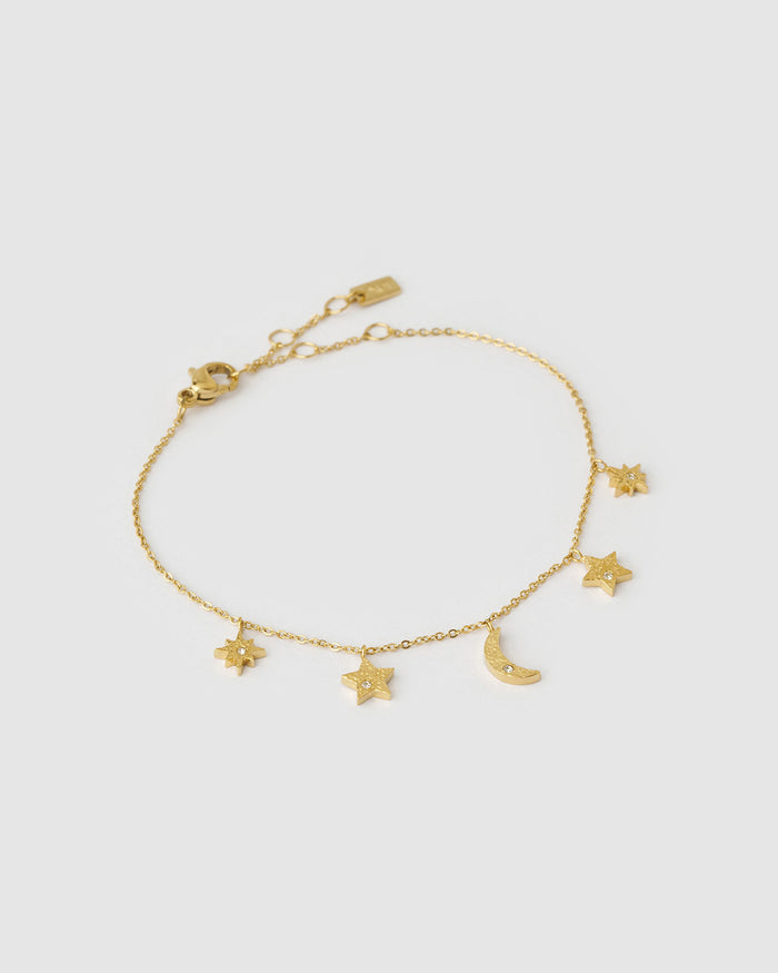 Moondust Gold Charm Bracelet