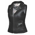 Nancy Women's Studded Lambskin Leather Motorcycle Vest