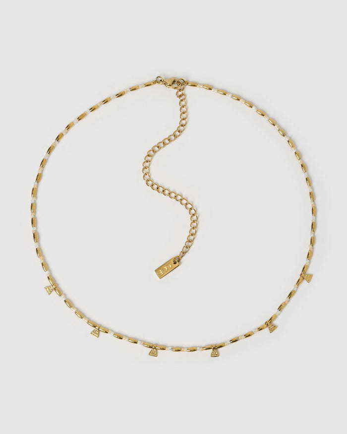 Natalia Gold Necklace - Vanilla