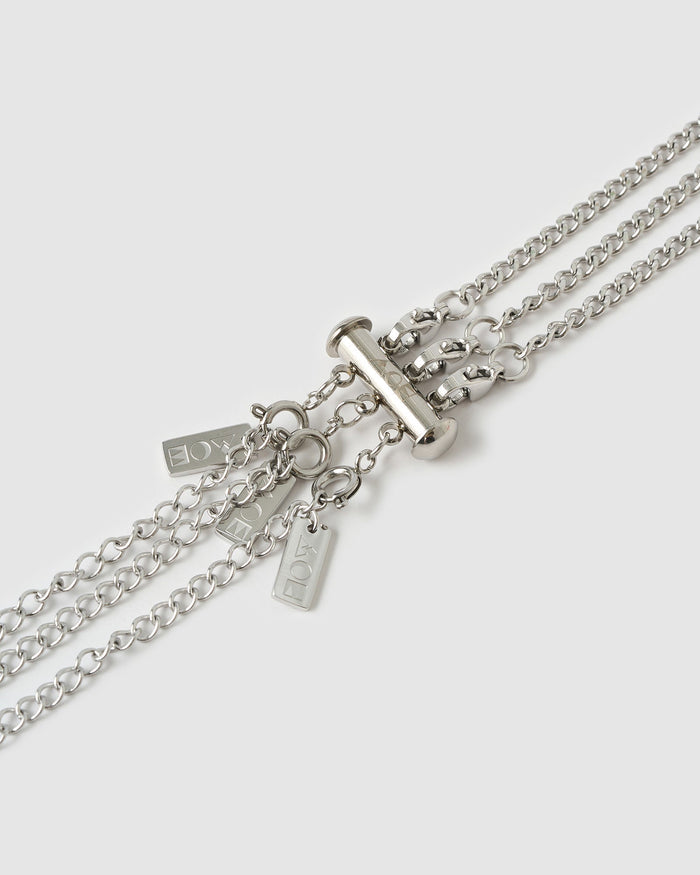 Necklace Stacking Clasp - Silver