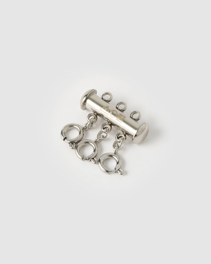 Necklace Stacking Clasp - Silver
