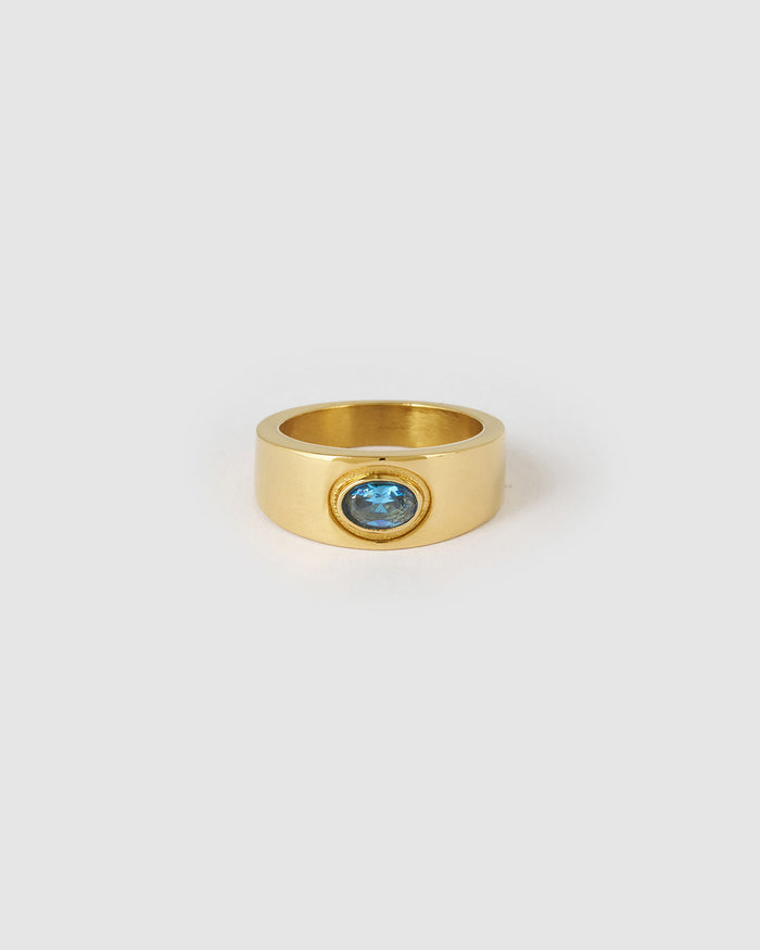 Neve Gold Ring - Sapphire