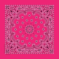 NT4413 Bandana Paisley Hot Pink