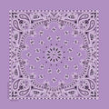 NT445 Bandana Paisley Lavender
