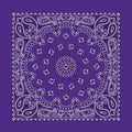 NT446 Bandana Paisley Purple