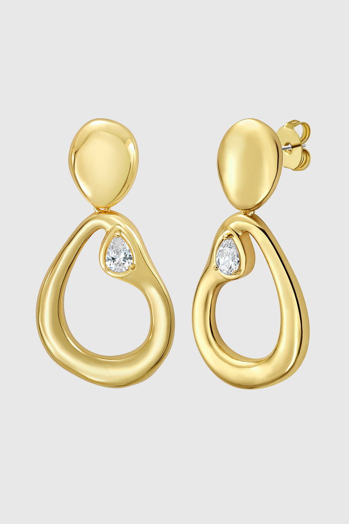 Organic Drop Earrings
