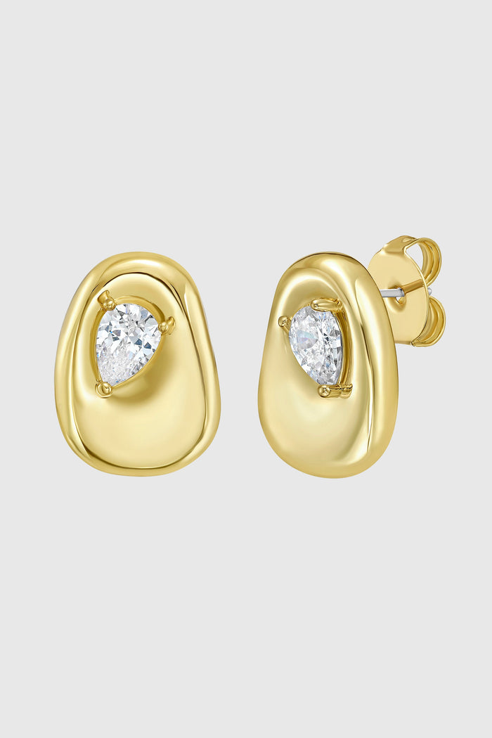 Organic Stud Earrings