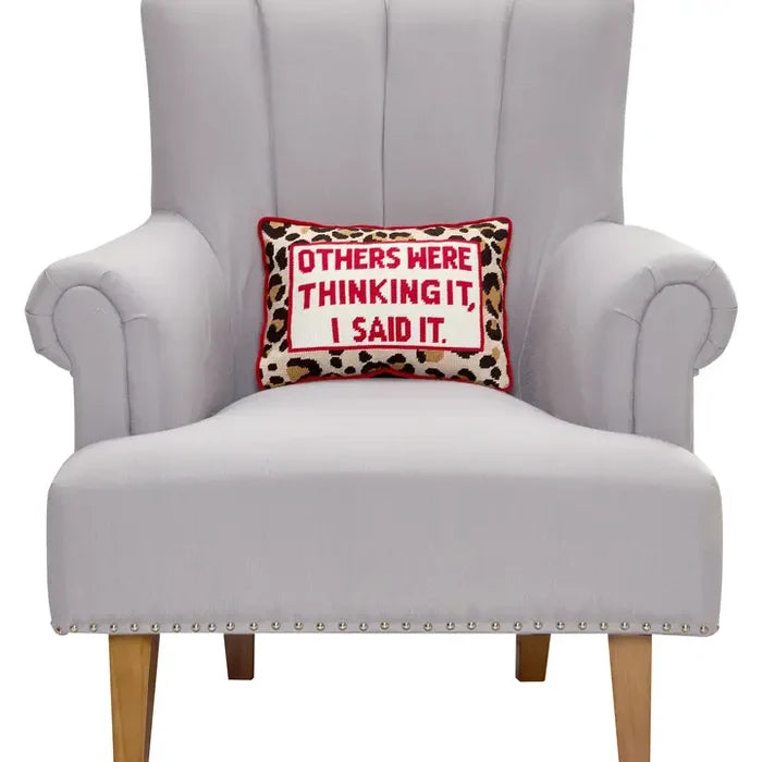 Others Were Thinking Embroidered Pillow