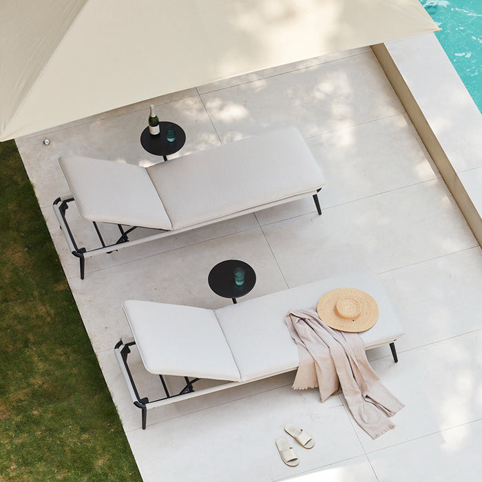 Outdoor Chaise Lounge Chair with Cushion