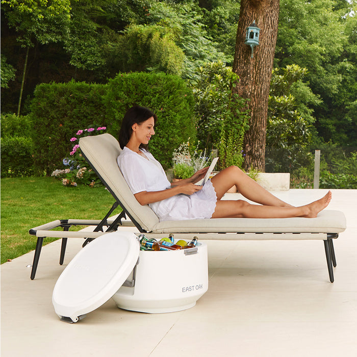 Outdoor Chaise Lounge Chair with Cushion
