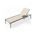 Outdoor Chaise Lounge Chair with Textilene