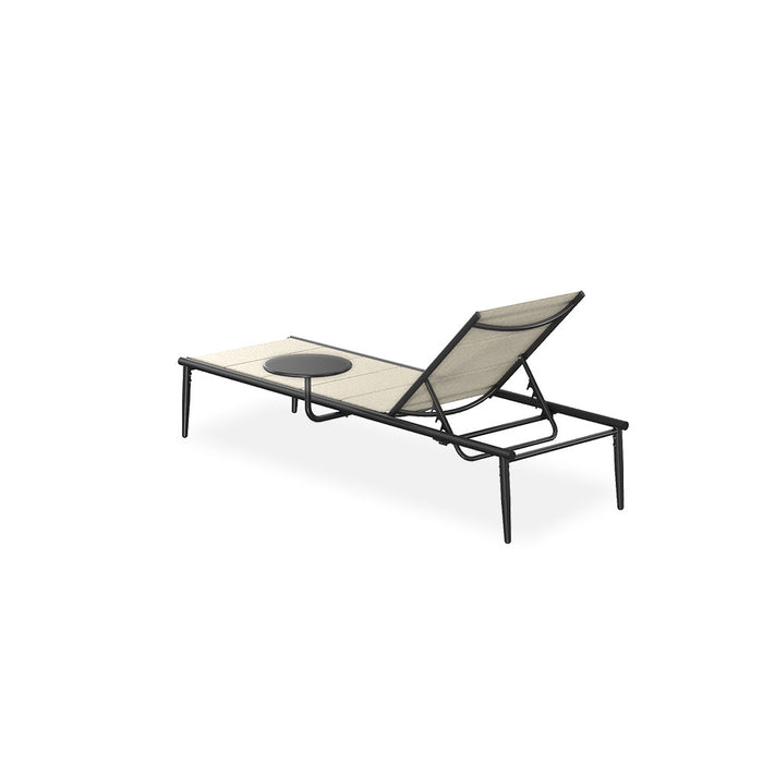 Outdoor Chaise Lounge Chair with Textilene