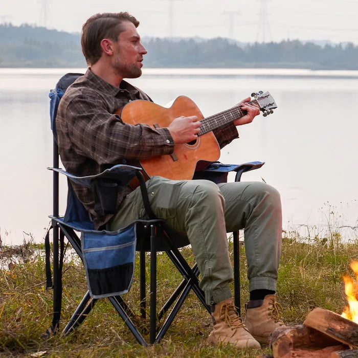 Oversized Camping Chair Blue