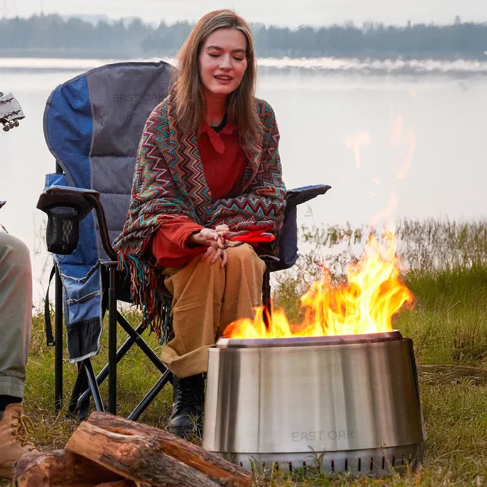 Oversized Camping Chair Blue