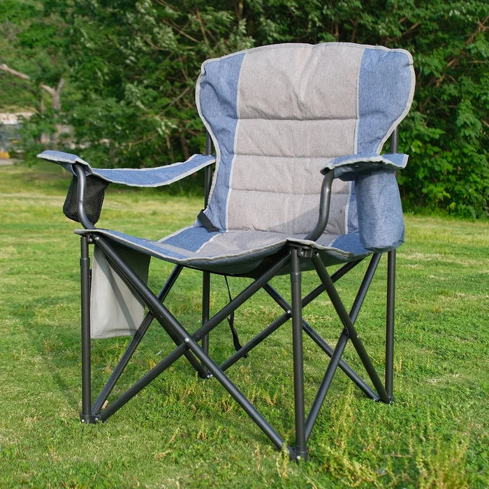 Oversized Camping Chair Blue
