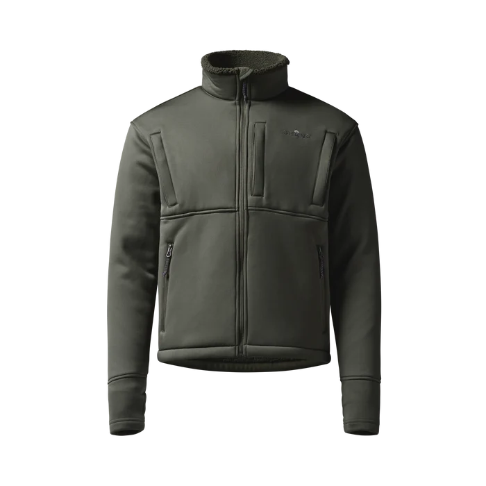 Over/Under Jacket in Cypress, front view #cypress