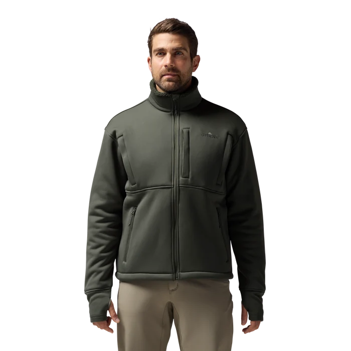 Over/Under Jacket in Cypress, on model #cypress