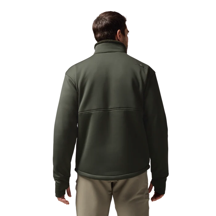 Over/Under Jacket in Cypress, on model #cypress