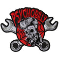 P6369 Psychobilly Skull and Wrenches Patch