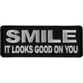 P6694 Smile It Looks Good on You Iron on Morale Patch