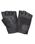Palmcrest - Men's Leather Motorcycle Fingerless Gloves
